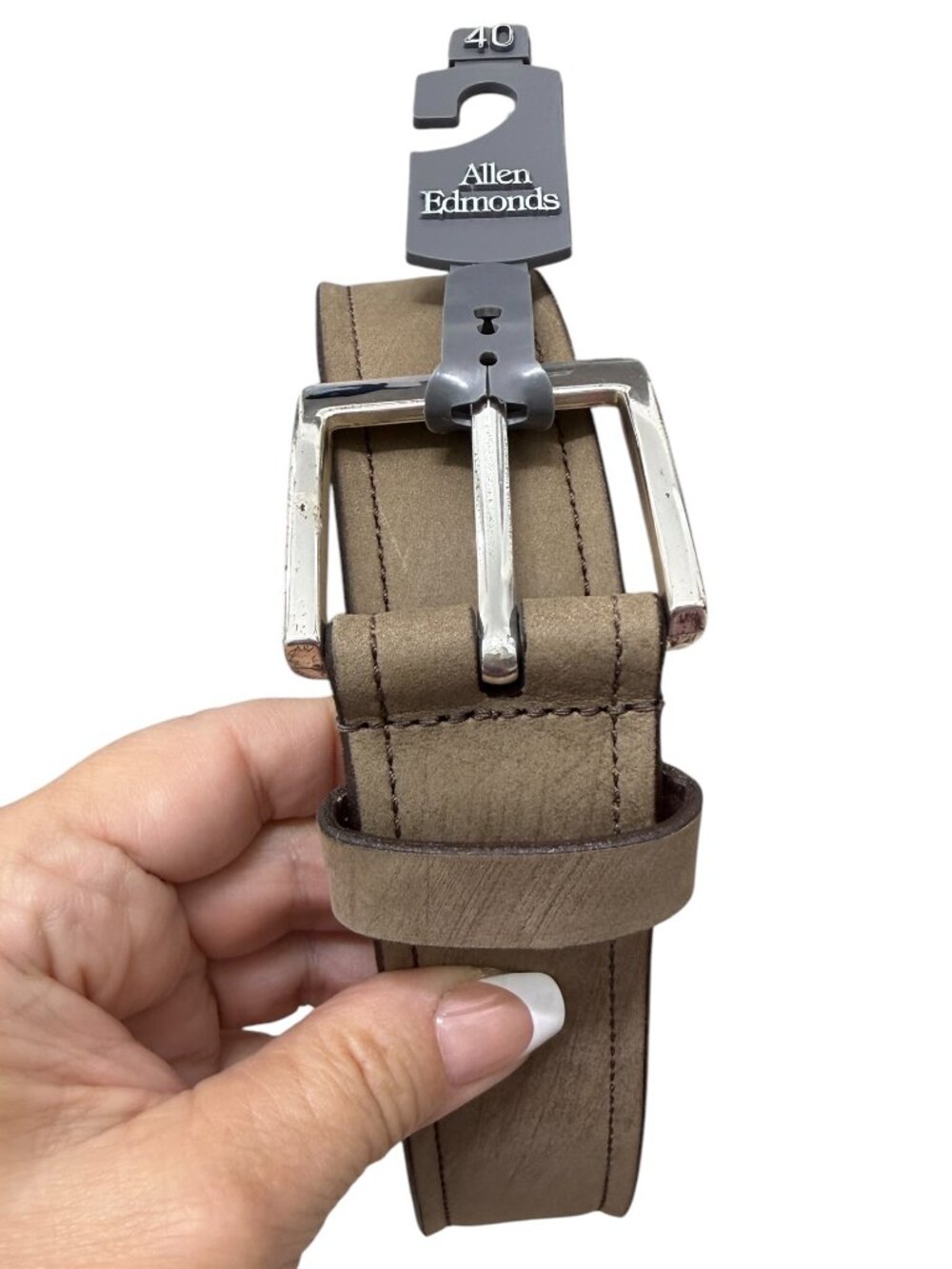 NWT Allen Edmonds Jack Nicklaus Signature Golf Leather Belt Men's Size 40